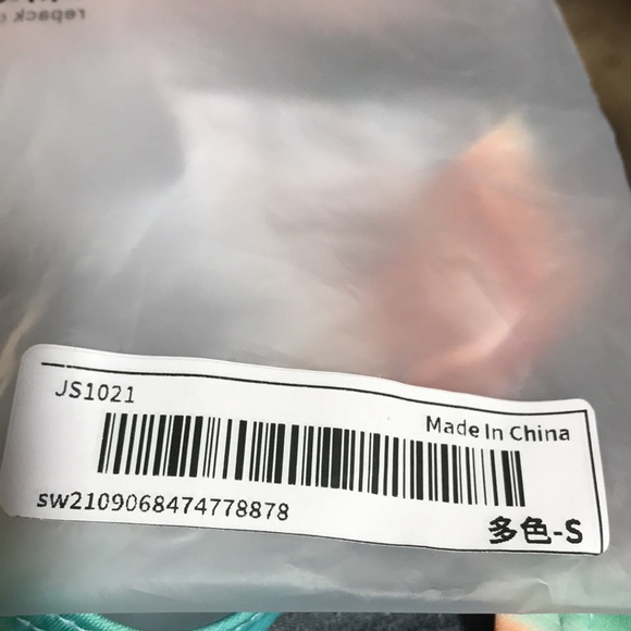 Shein 3 Piece Bikini Swimsuit 1 Strap Top w/ Ring Thong Bottom Side Tie Skirt S - Picture 9 of 9